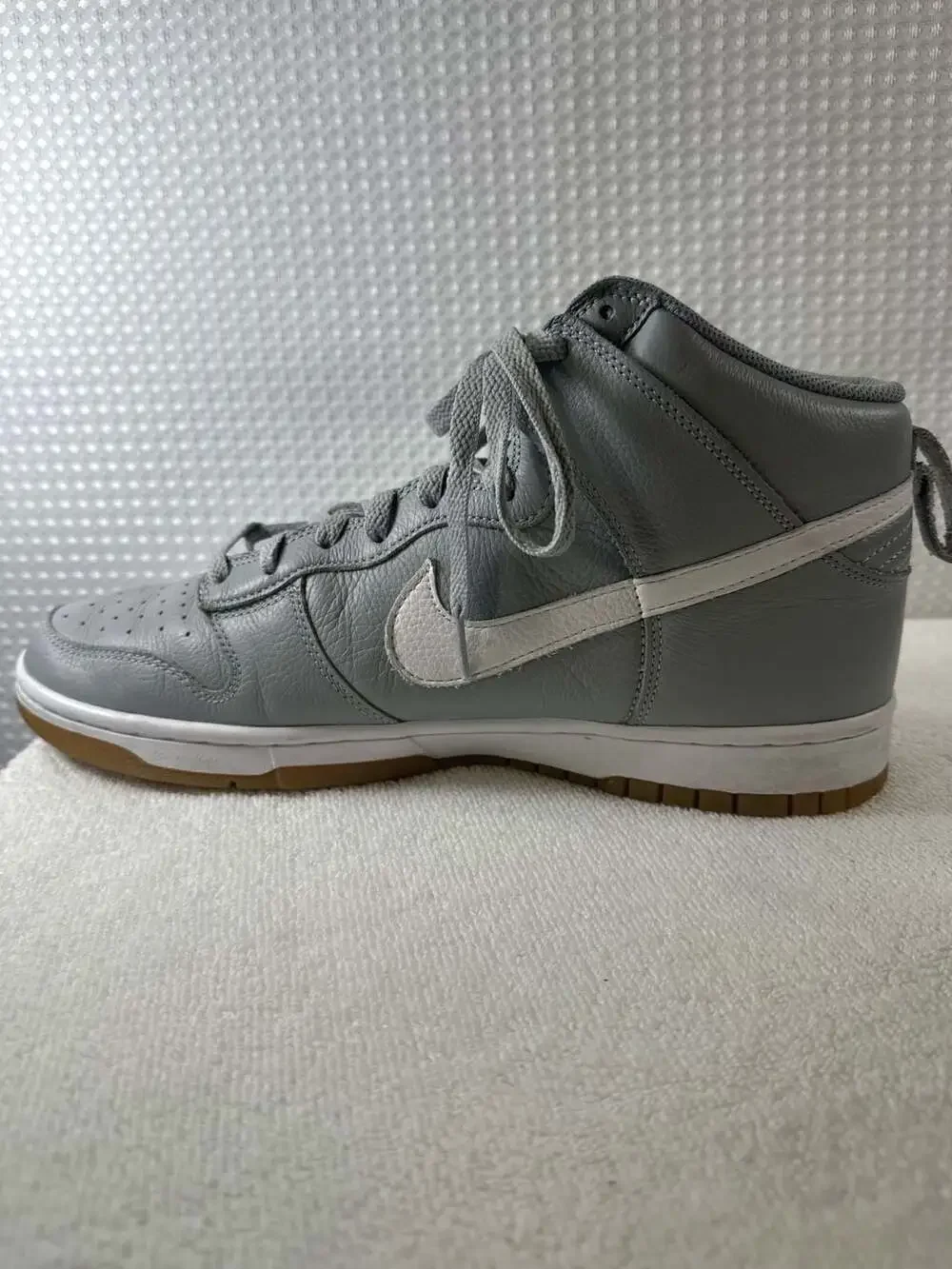 Nike Dunk High Premium Grey Gum Wolf Grey White Size 11.5